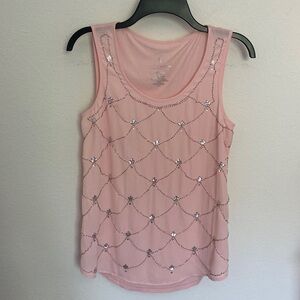 Juicy Couture top, sequins and beads, sleeveless, size XS